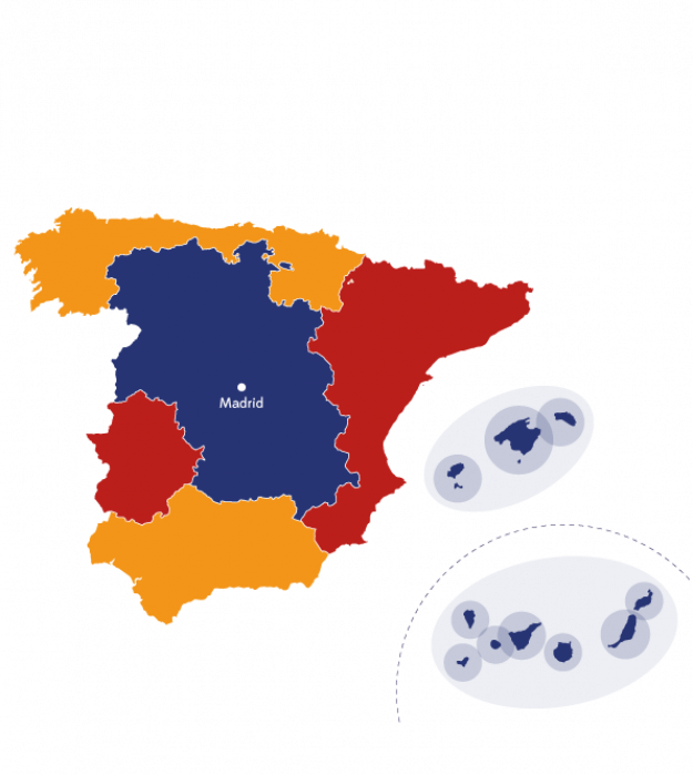 Carte d'Espagne
